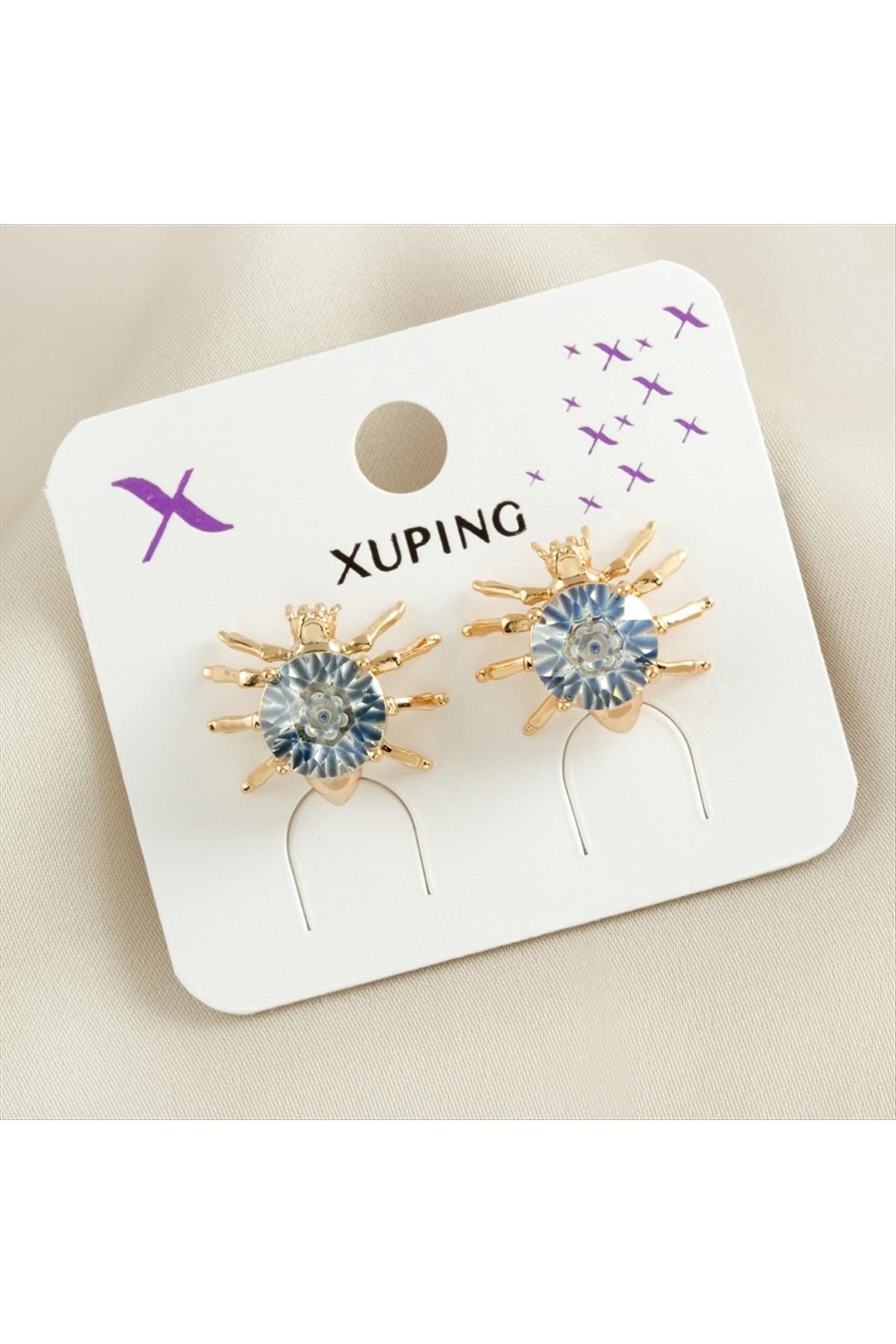 Xuping Örümcek Zirkon Taşlı Lüks Küpe