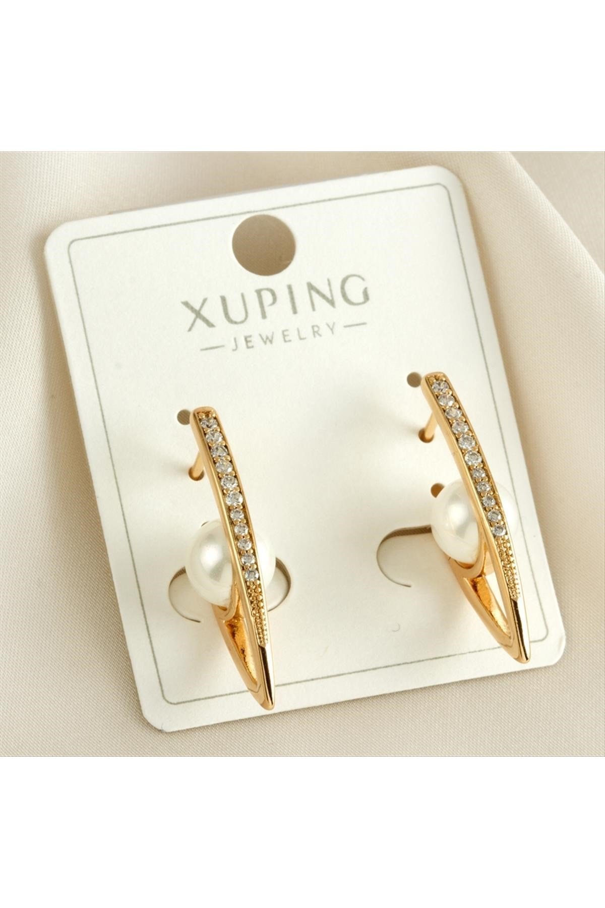 Xuping Zirkon Taşlı Lüks Küpe