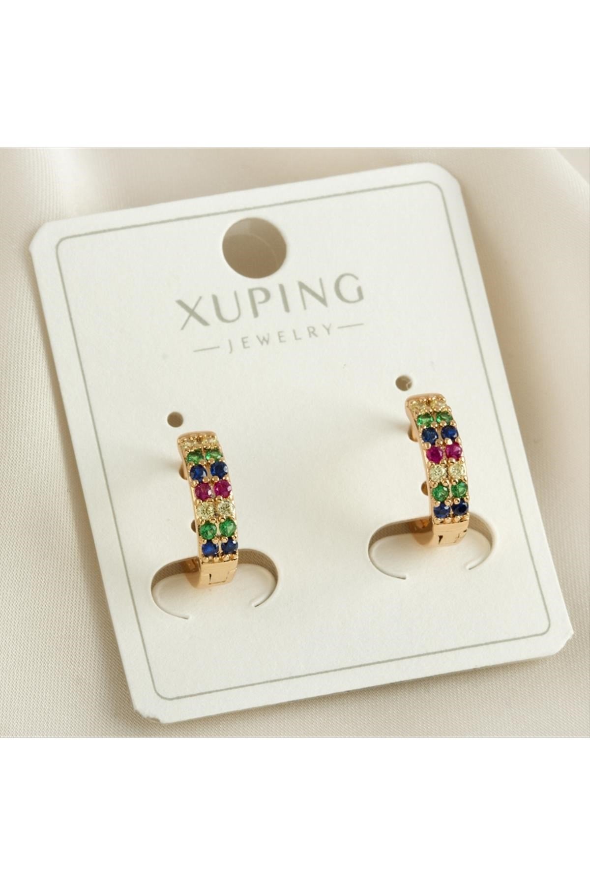 Xuping Zirkon Taşlı Lüks Küpe