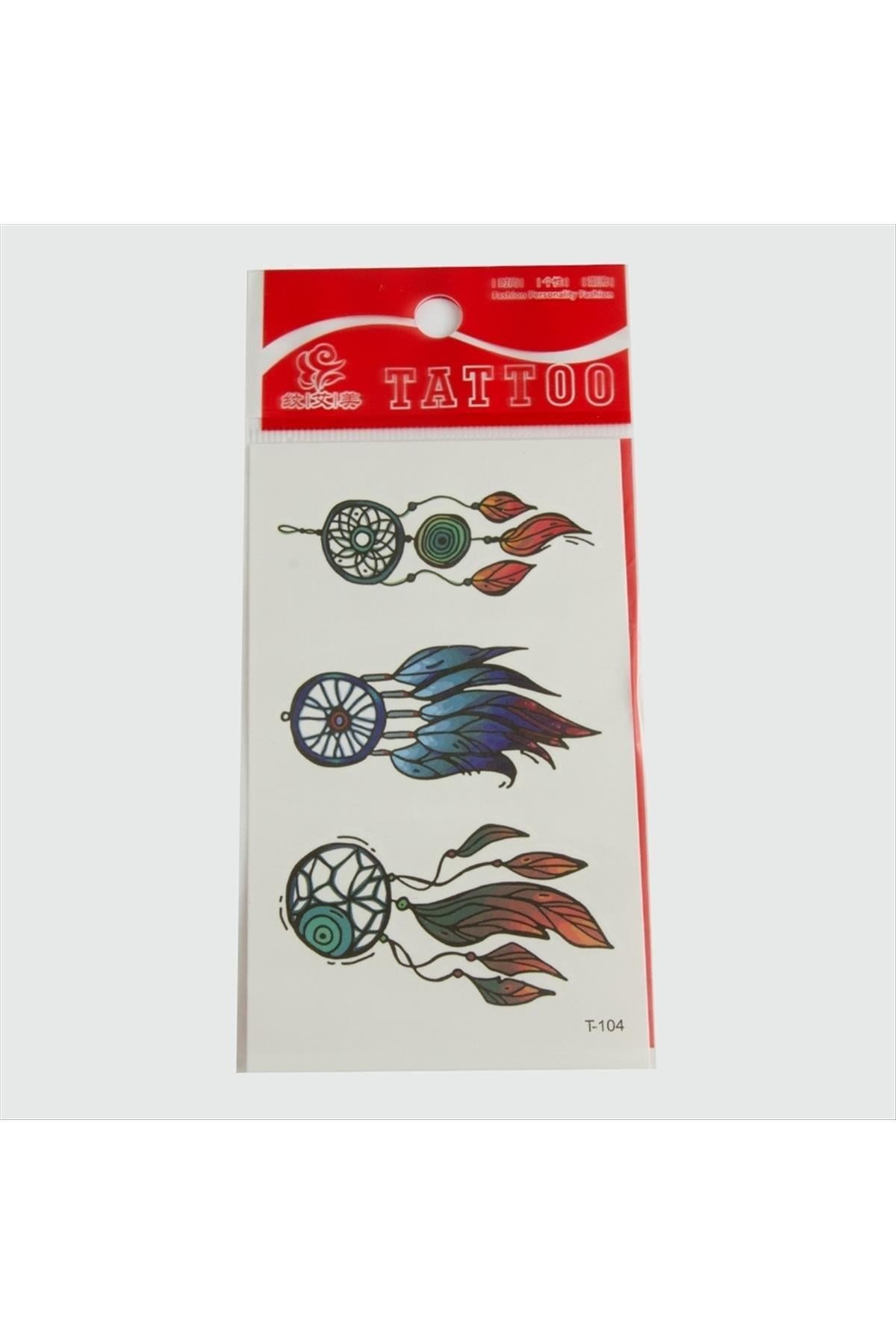 Yaprak Tattoo Dövme Sticker Küçük
