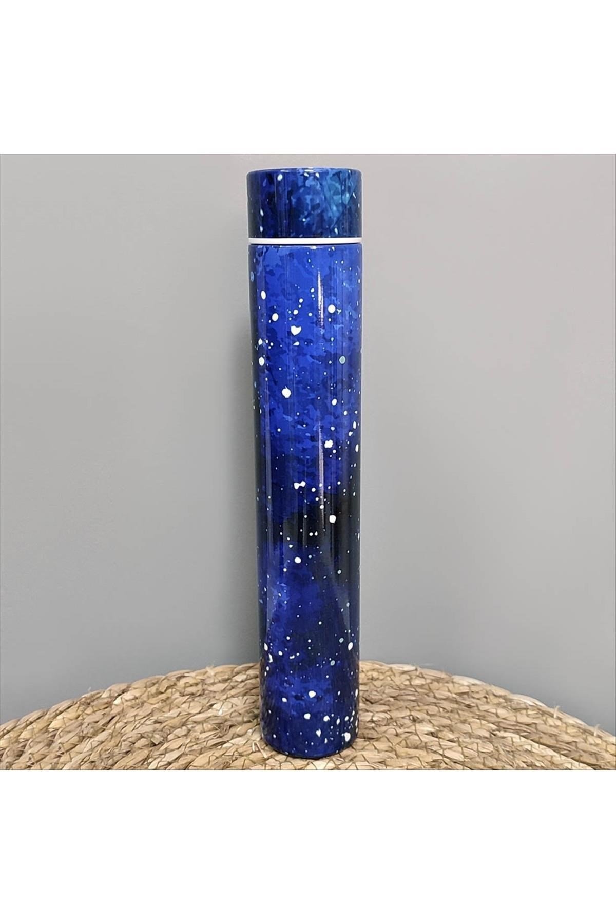 Yıldız Desenli Paslanmaz Çelik Slim Termos