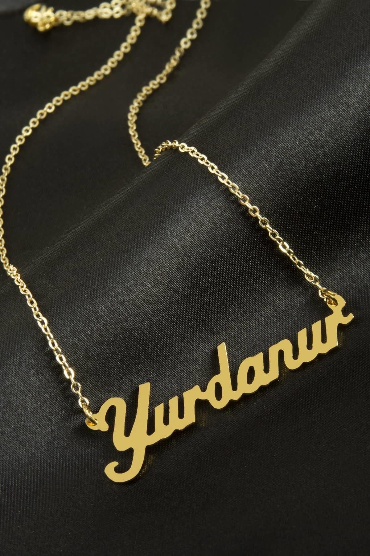 Yurdanur İsimli Kolye (Kişiye Özel)