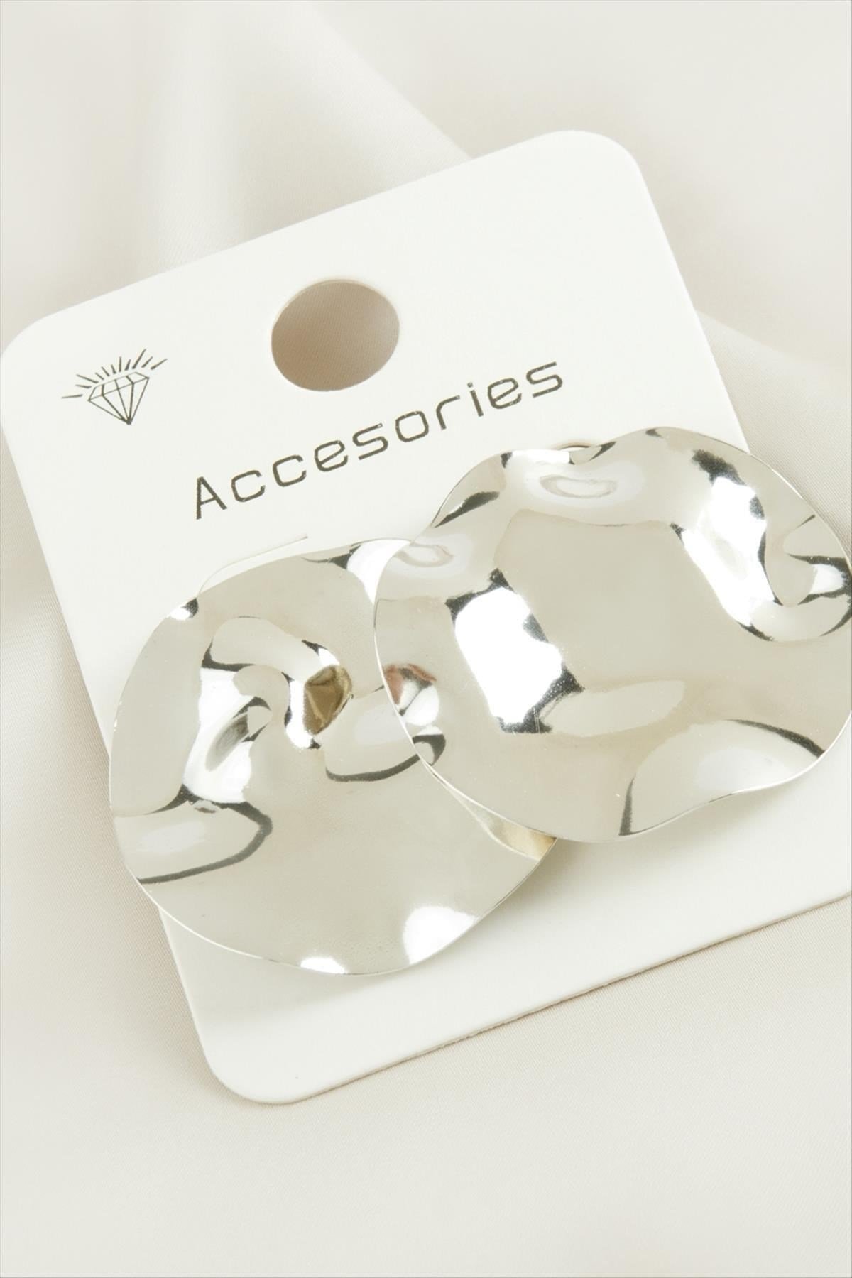Yuvarlak  Trend Metal Küpe