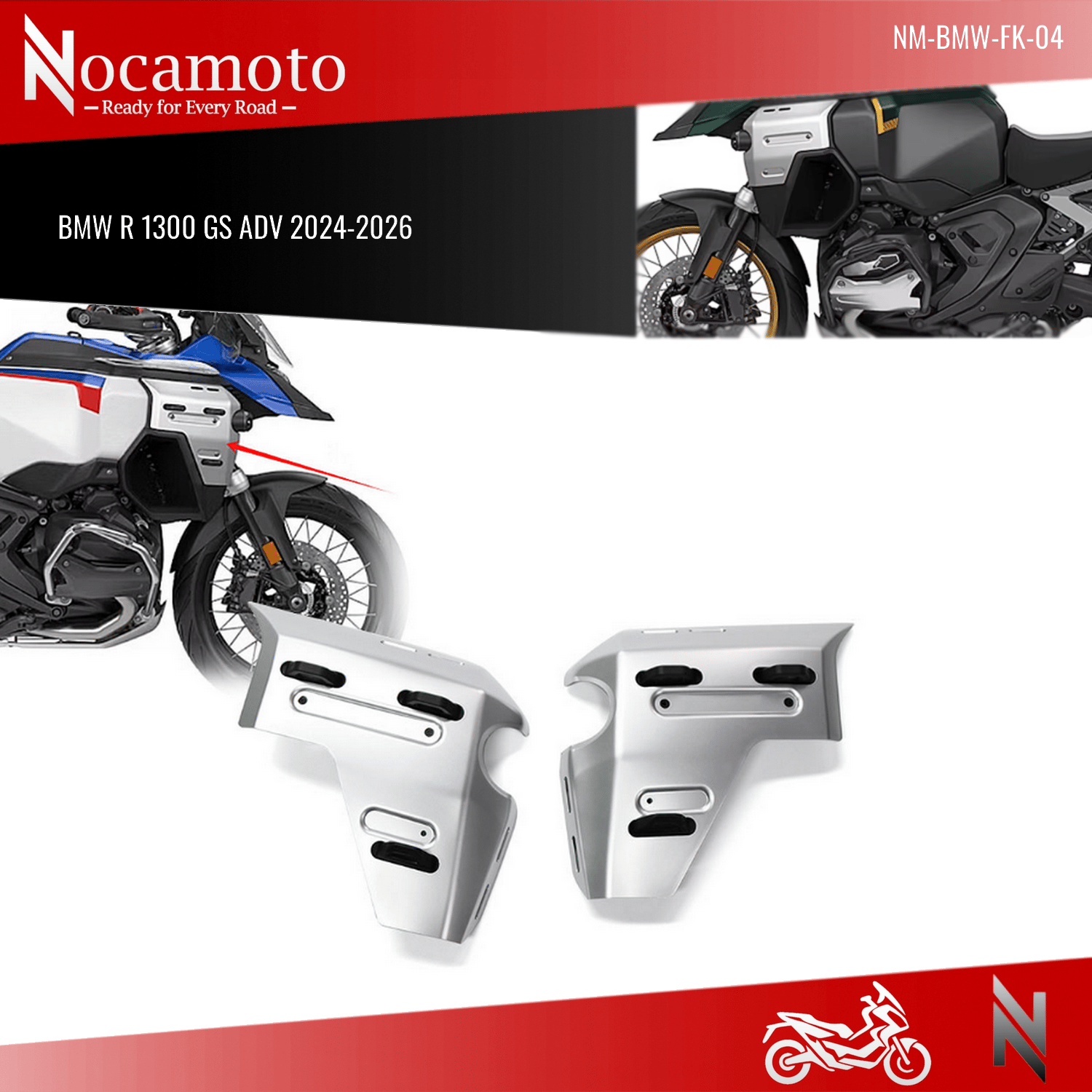 BMW R 1300 GS Yan Panel Çerçevesi | Radyatör KaplamaBMW R1300GS ADV Yan Panel Çerçevesi, Radyatör Kapağı