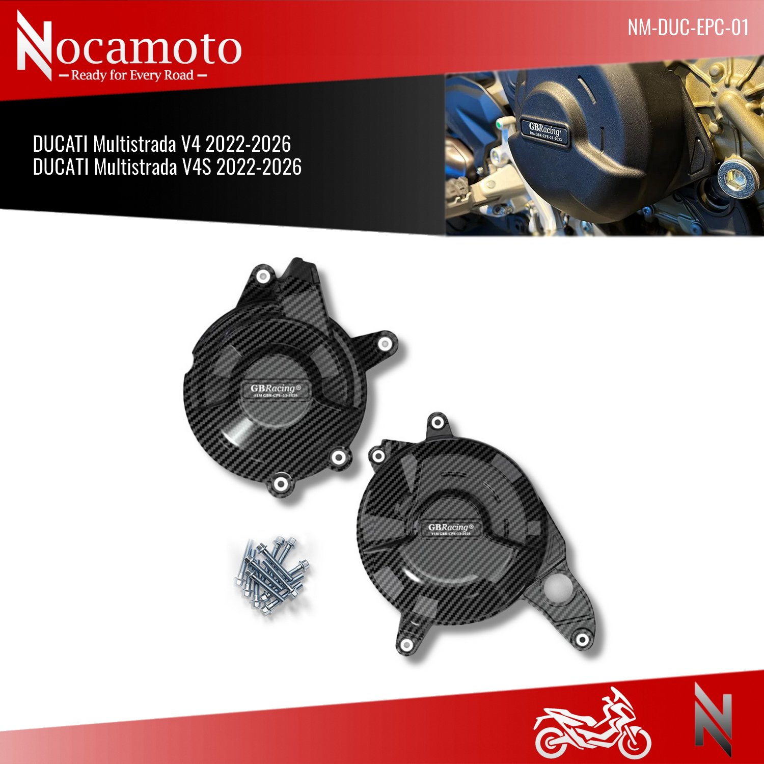 DUCATI Multistrada V4 Motor Koruma Kapağı Seti