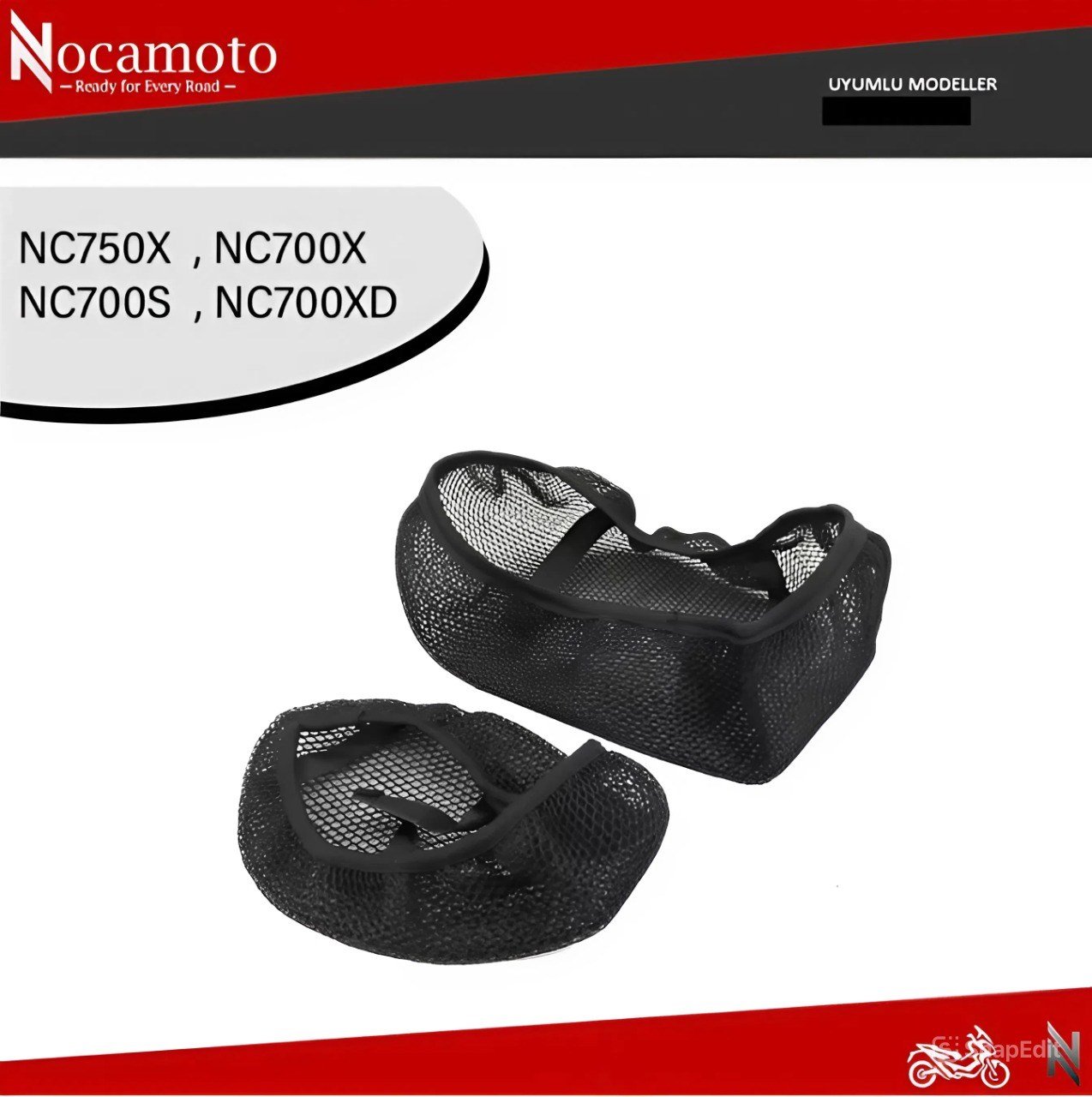 HONDA NC750X NC700X NC700S NC750 3D Sele Kılıfı, Nefes Alabilen Minder