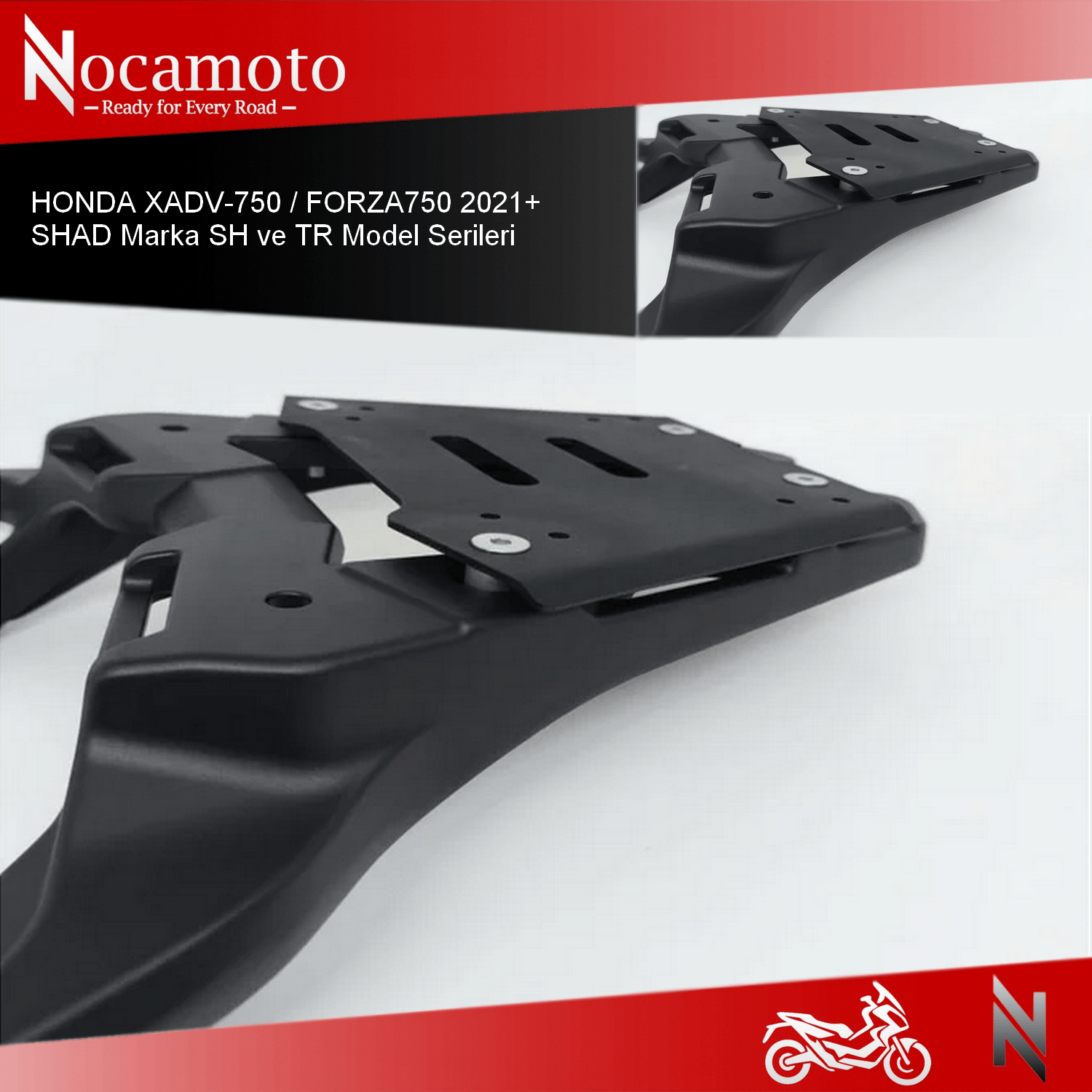 HONDA X-ADV750 2021+ HONDA FORZA750 2021+ SHAD ÇANTA MONTAJ  APARATI HONDA X-ADV750 SHAD Çanta Montaj Aparatı, SH ve TR Serisi Tüm Modellere Uygun