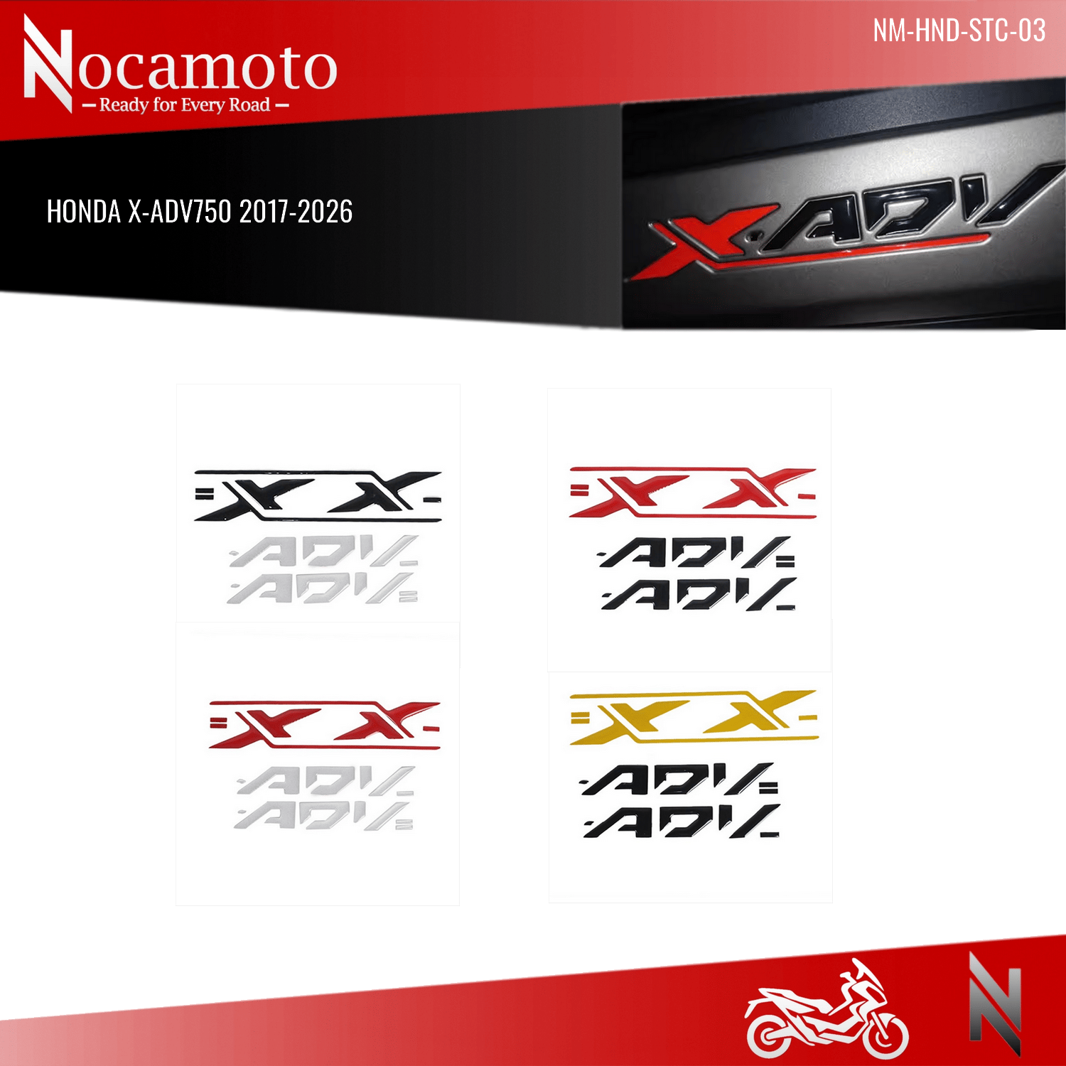 HONDA X-ADV750 Sticker 3D Reflektif Logo