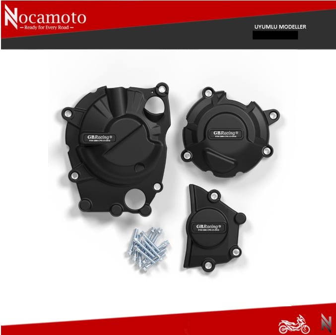 Kawasaki ZX-4R, ZX-4RR & ZX-25R Motor Koruma Kapağı Seti | NocamotoKAWASAKI ZX-25R, ZX-4R Motor Koruma Kapağı Seti