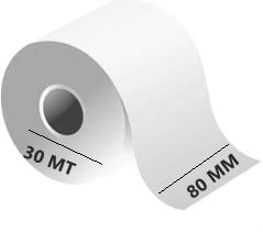 Yazarkasa / Termal Adisyon Fişi Pos Rulosu 80 MM x 30 MT 10 Adet