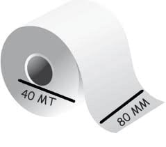 Yazarkasa / Termal Adisyon Fişi Pos Rulosu 80 MM x 40 MT 210 Adet - 1 Koli