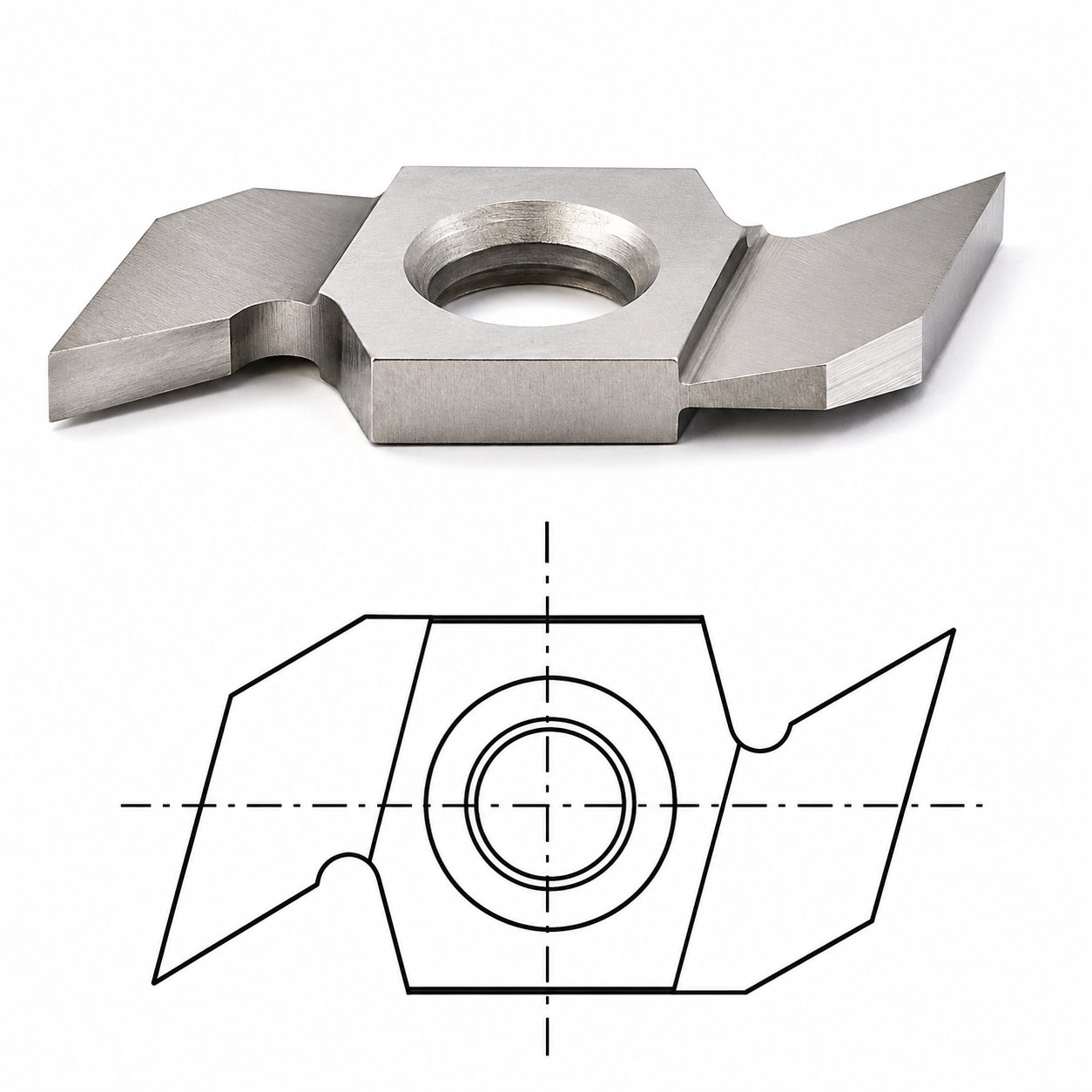 34X16X3 3MM KANAL JİLET ÖZEL PROFİL, KAZIMA VE BANTLAMA MAKİNASI JİLETİ