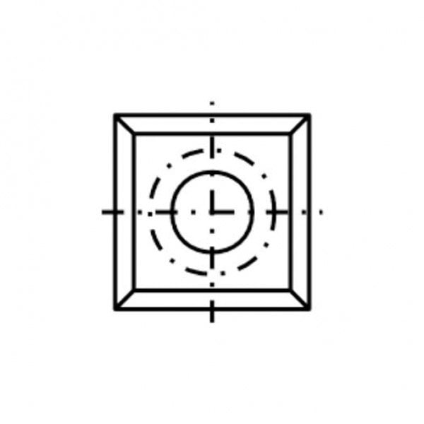 HM:10,5X10,5X1,5 T04MG-CR KARE JİLET BIÇAĞI - 4 KENAR KESER