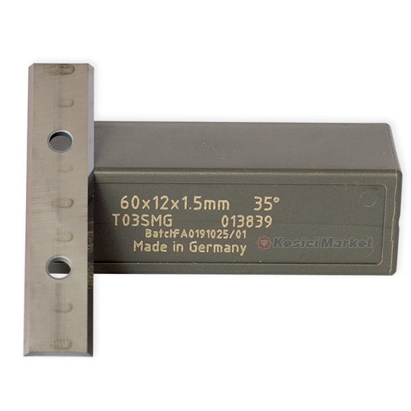 HM:60x12x1,5 T03SMG EBATLAMA İÇİN 2 KENAR KESER JİLETLİ BIÇAK