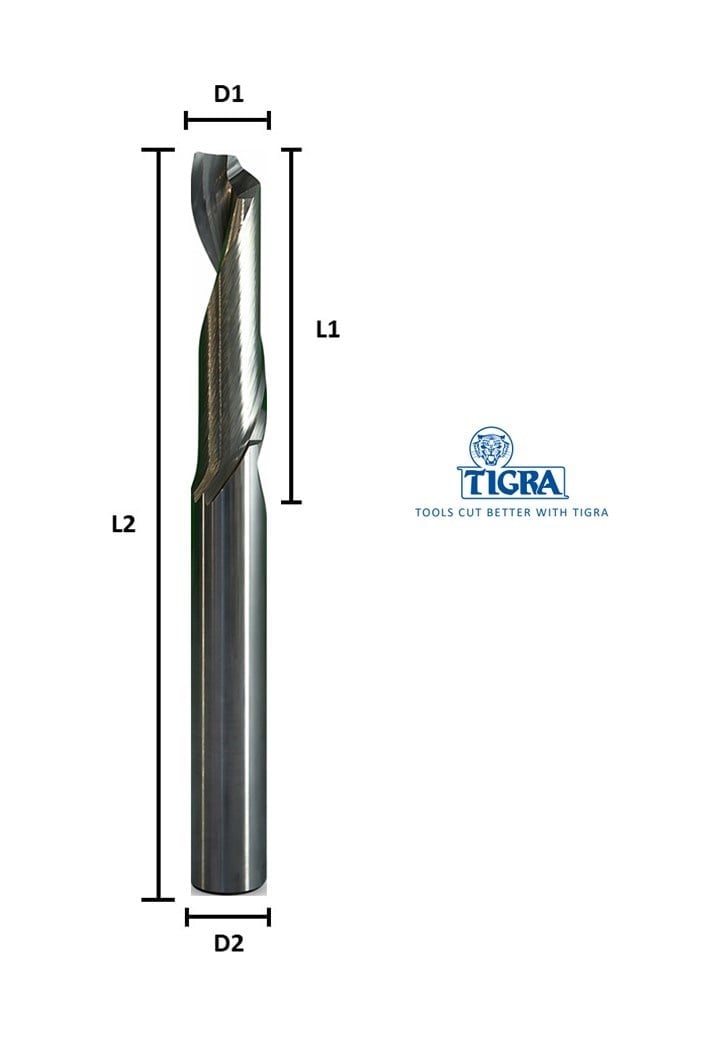 T03F-CR ELMAS KARBÜR FREZE ALM-KOMPOZİT POZİTİF Z:1