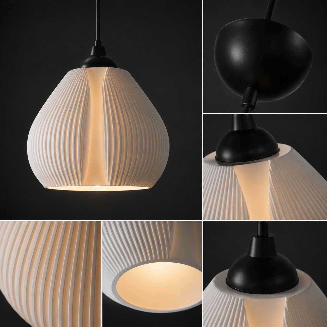 Bohem Sarkıt Avize 3D Tasarım Salon ve Oturma Odası Aydınlatması 25 X 20 CM Beyaz