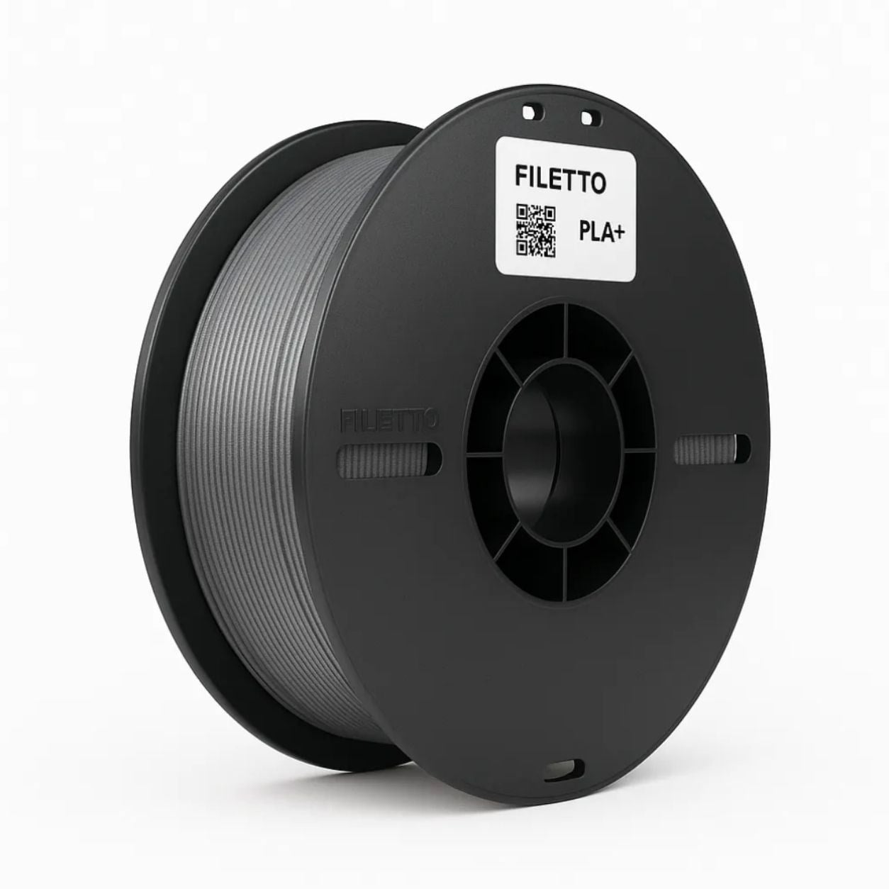 Filetto PLA+ 3D Filament – 1.75mm – 1KG – AMS Uyumlu Gümüş Gri
