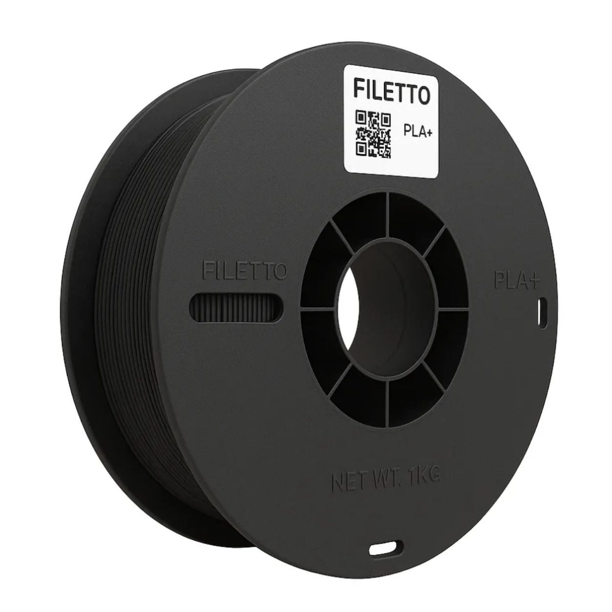 Filetto PLA+ 3D Filament – 1.75mm – 1KG – AMS Uyumlu Siyah