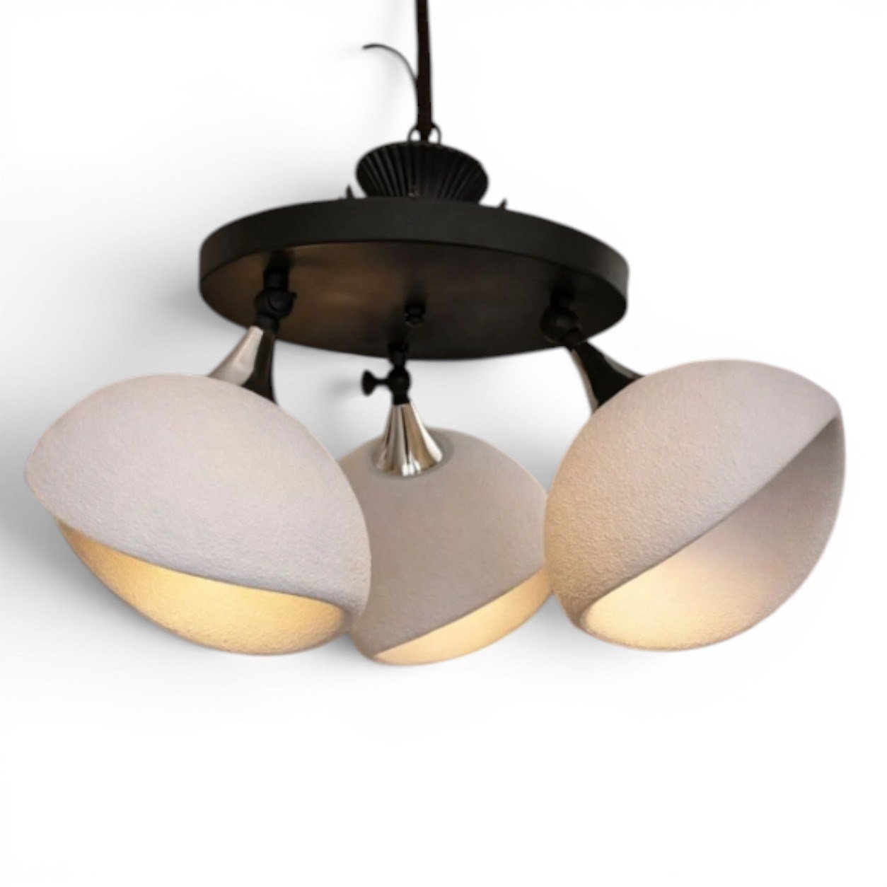 İskandi̇nav Esi̇nti̇si̇ 360Derece Dönebi̇len Beton Avi̇ze Avize – Salon Aydınlatması 50 CM