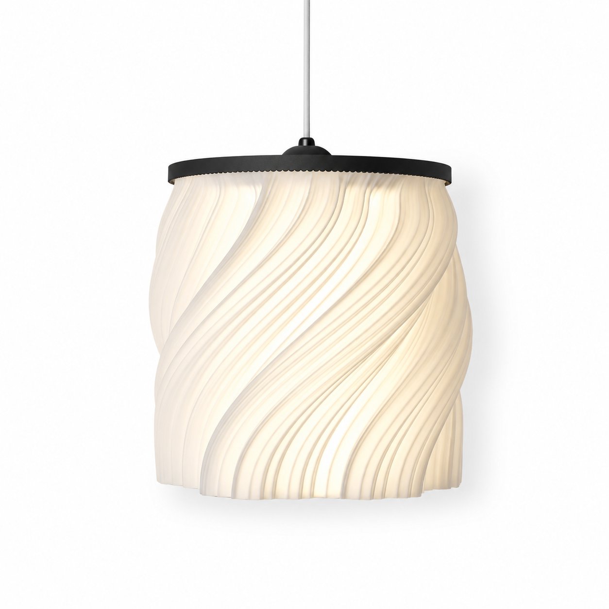 Luna Tekli̇ Sarkıt Salon Avi̇ze Avize – Salon Aydınlatması 20 CM Beyaz/Siyah