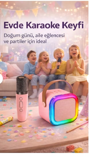 Aurıs Wıreless Karaoke Speaker ARS-KLN280