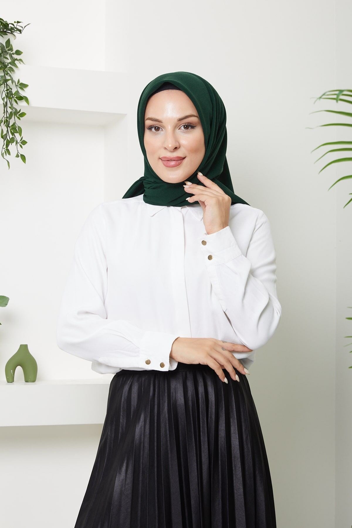 140. cm Medine İpeği Eşarp