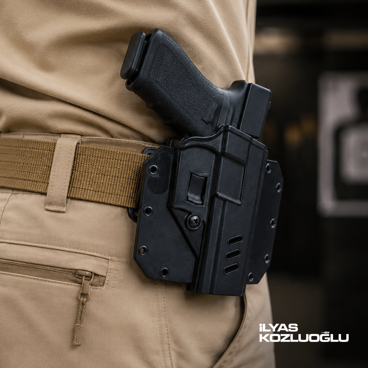 Black Grips Sarsılmaz SAR9 Taktik Polimer Kılıf Siyah Çek At Tabanca Kılıfı