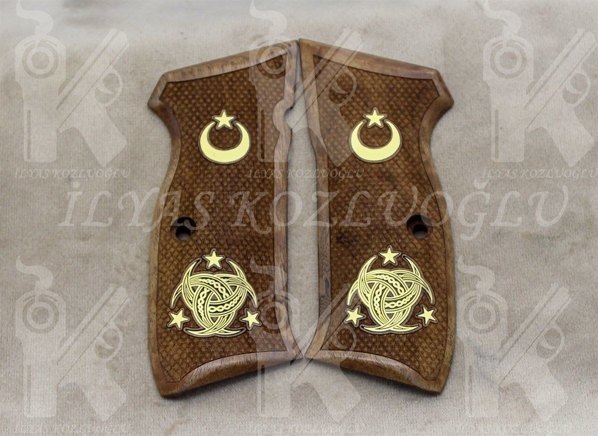 CZ 75-85B Teşkilat-ı Mahsusa Logolu Ceviz Kabza
