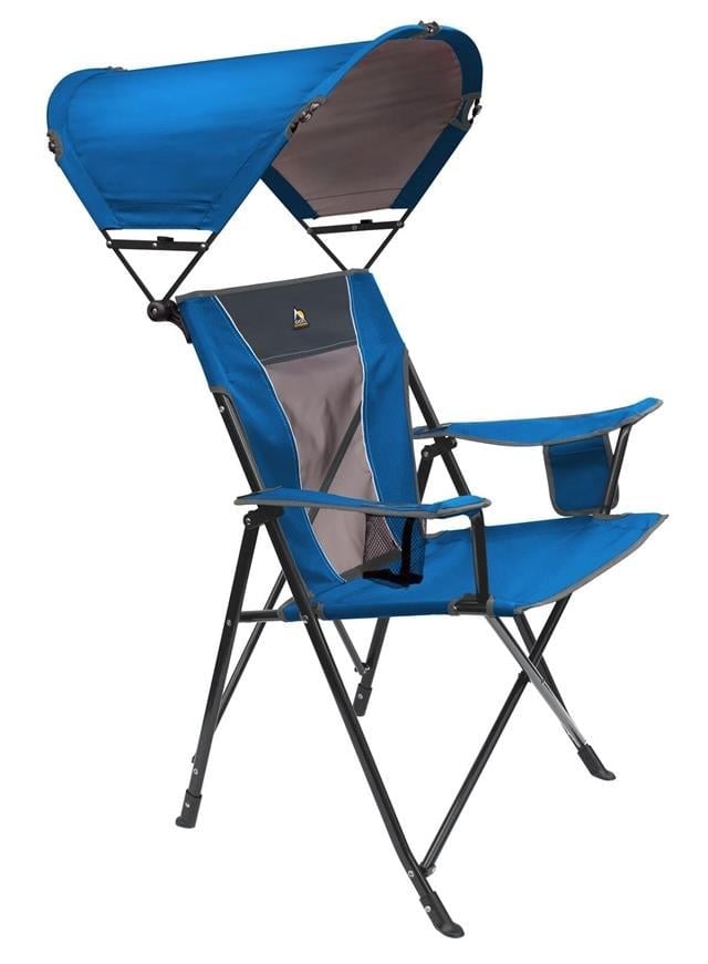 Gci Outdoor SunShade Comfort Pro Chair Güneşlikli Katlanır Plaj Sandalyesi Mavi