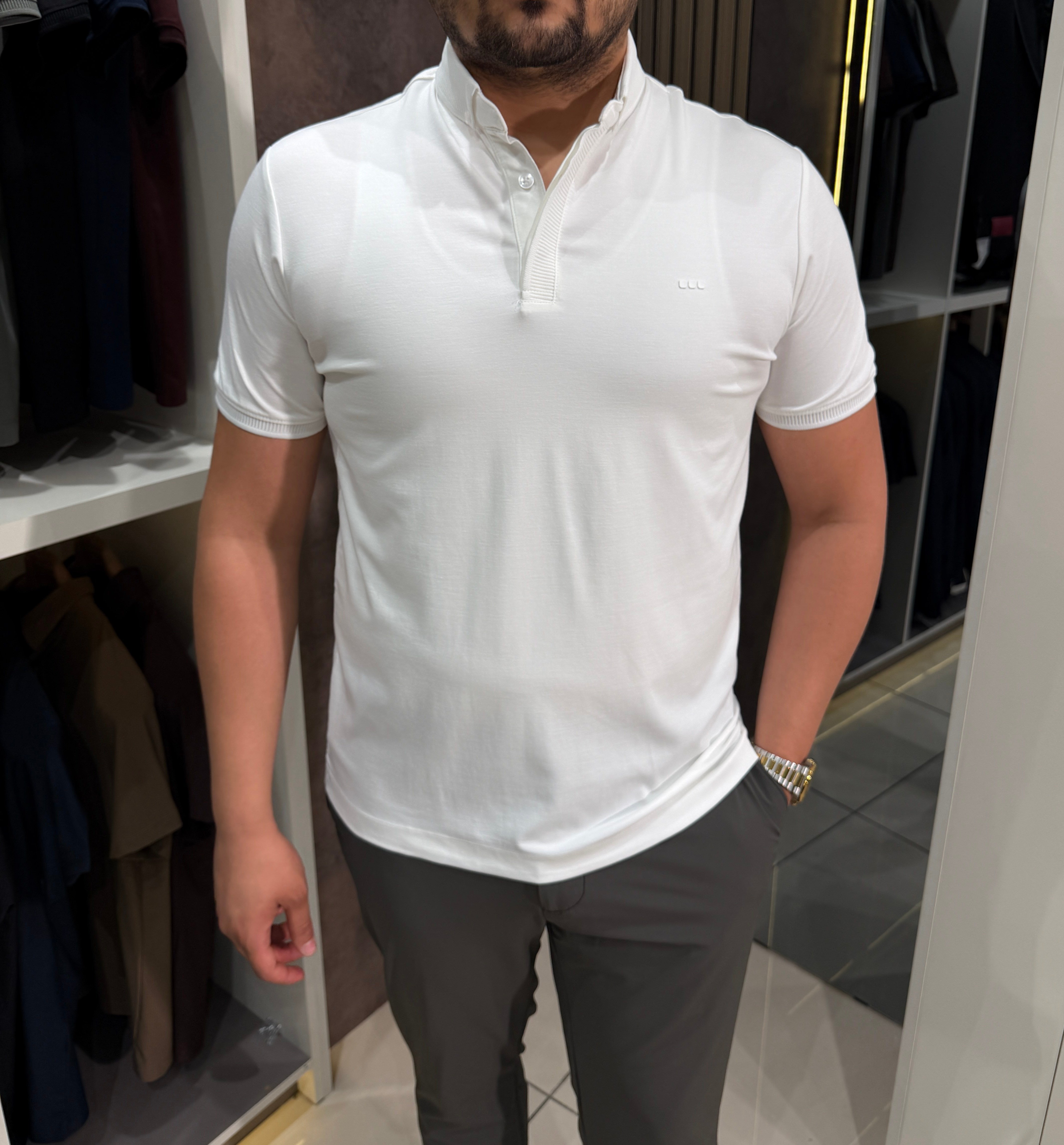 Dry Touch Polo Yaka T-shirt | Beyaz