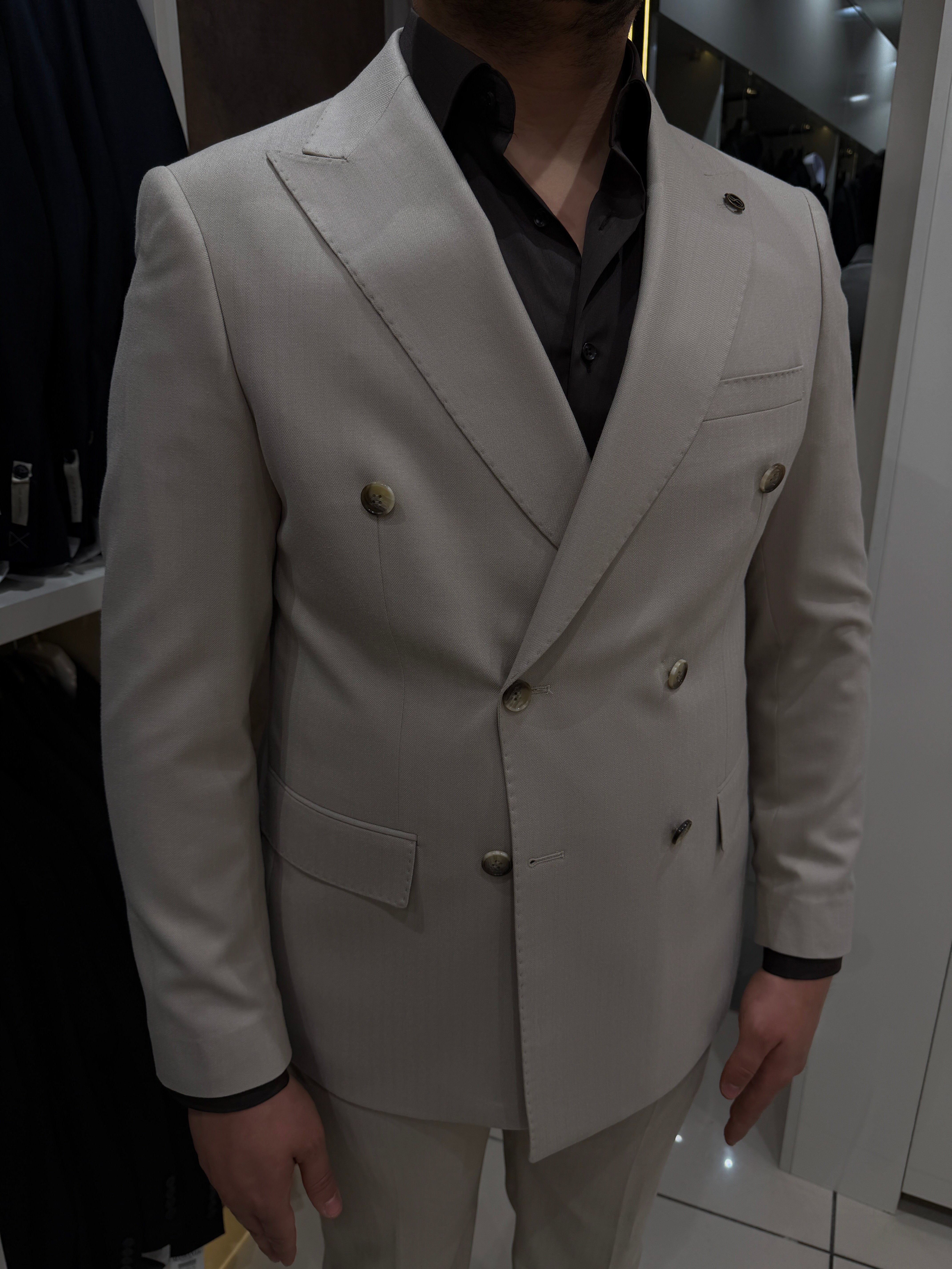 Prestige Kruvaze Takım | Bej · 3