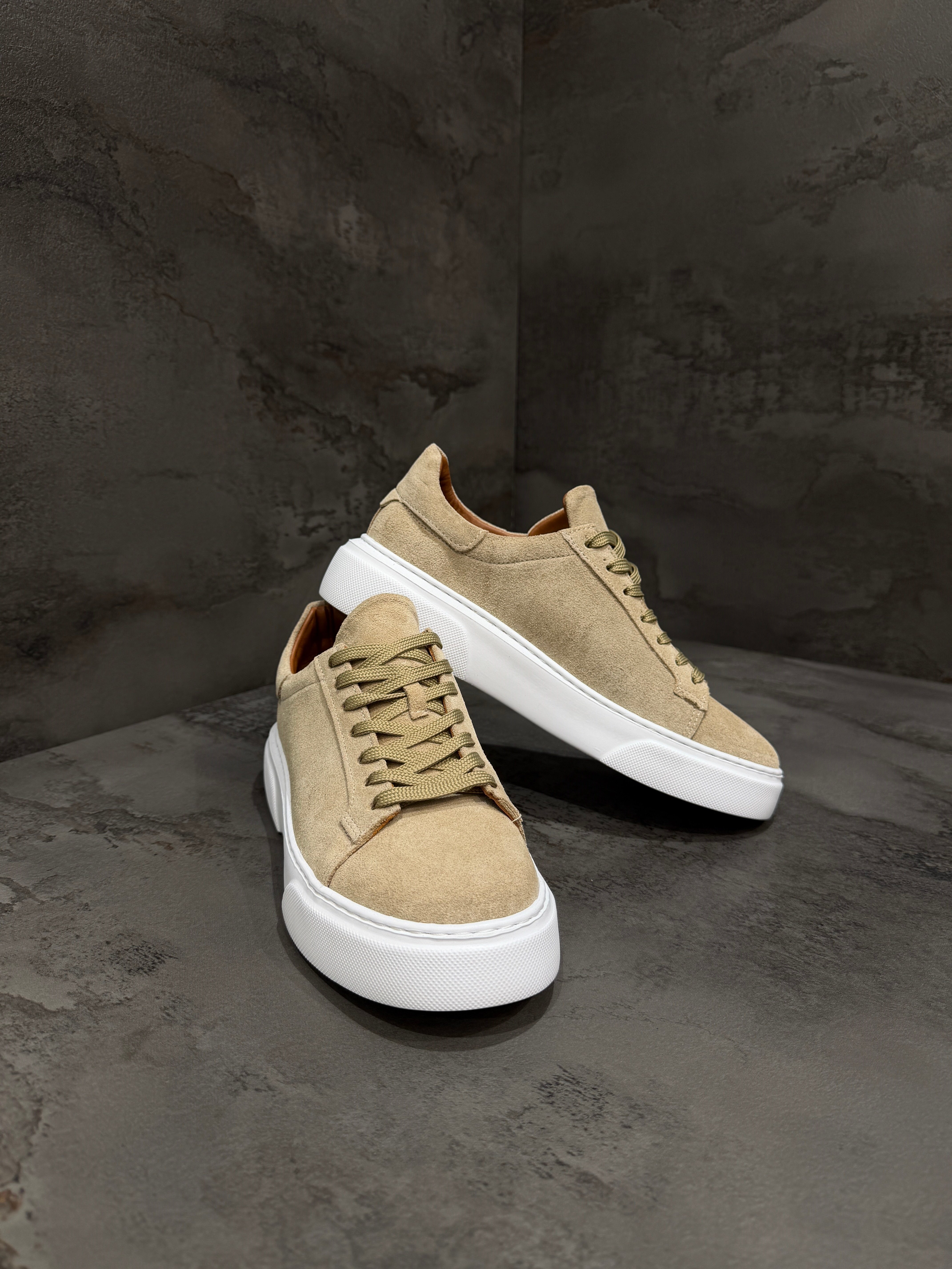 Süet Sneaker | Bej