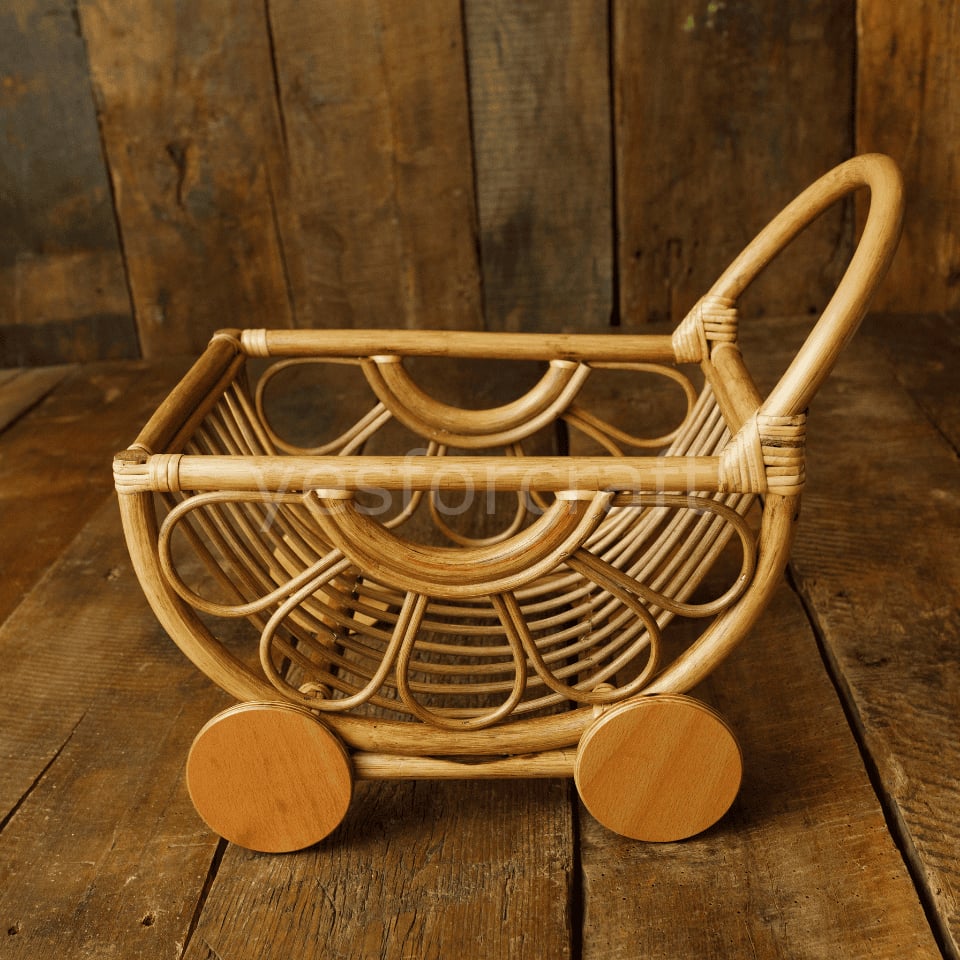 Rattan Çiçekli Puset