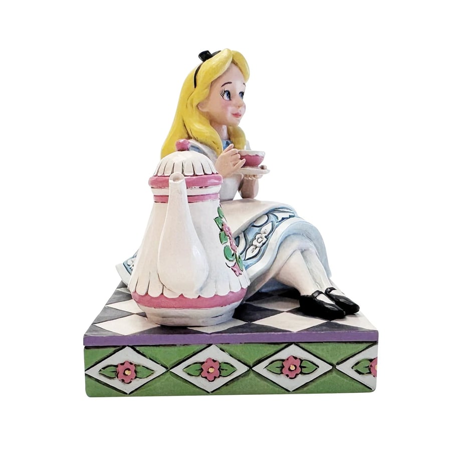 Alice With Teapot Lisanslı Figür Biblo Enesco Orijinal Lisanslı Koleksiyon Ürünü
