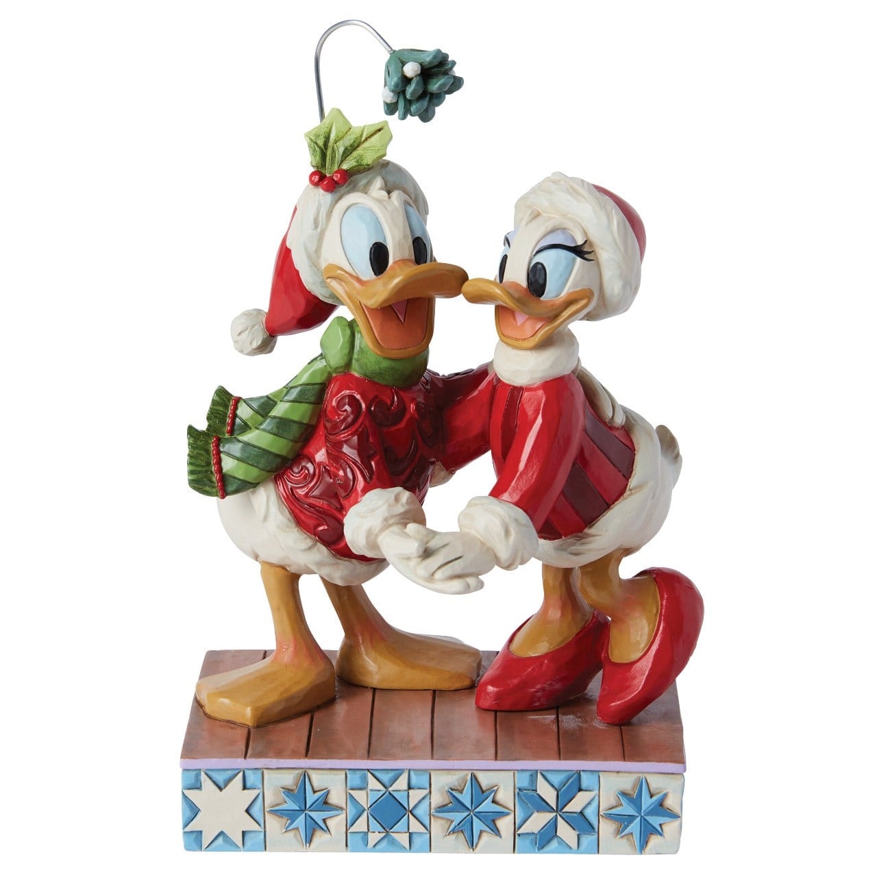 Disney Donald Duck ve Daisy Duck Ökseotu Noel Figürü
