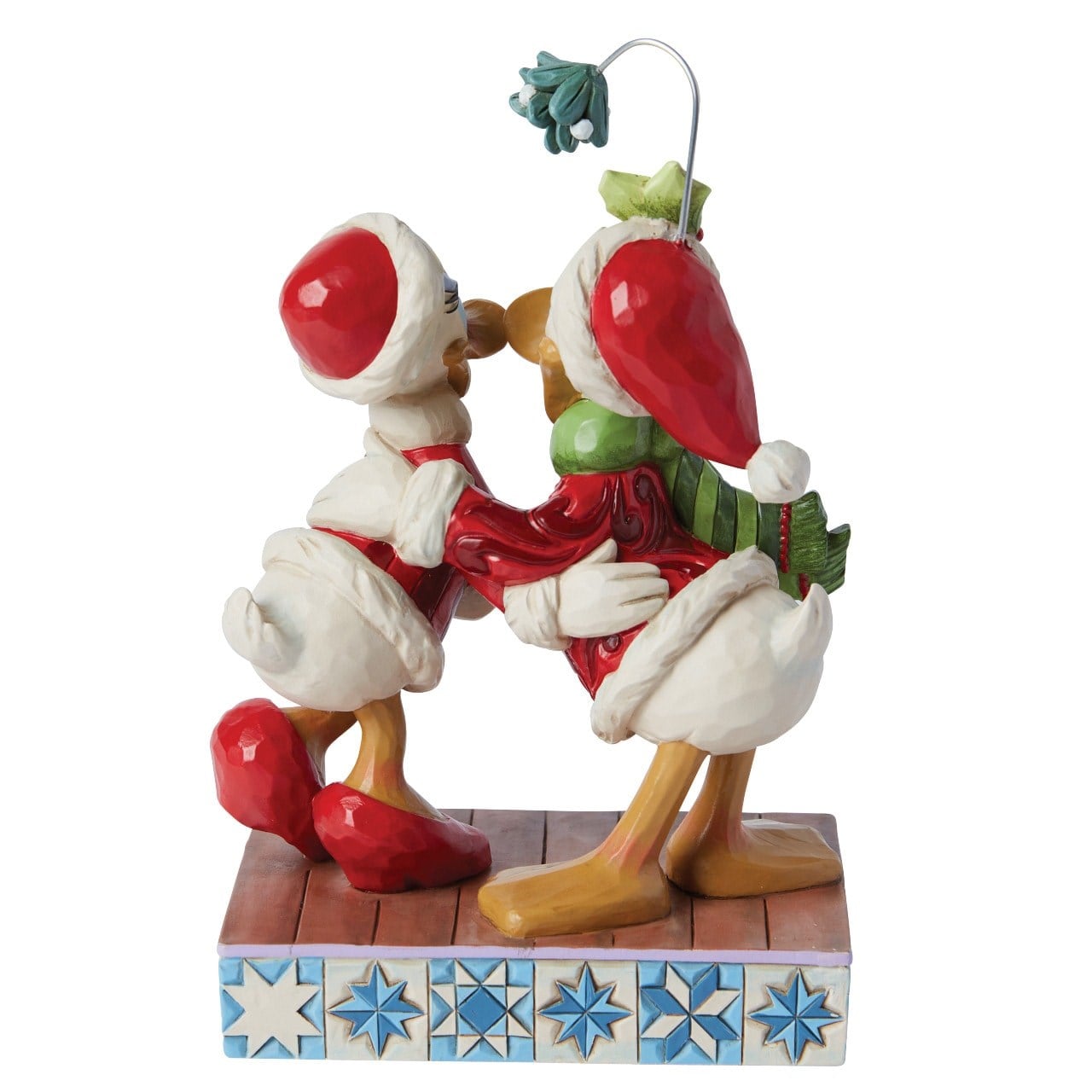Disney Donald Duck ve Daisy Duck Ökseotu Noel Figürü