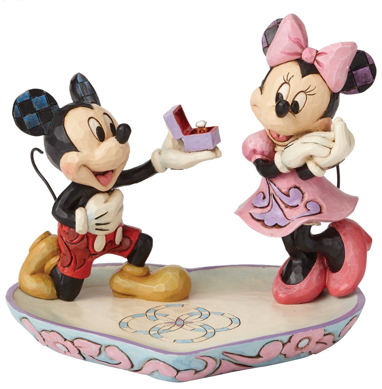 Disney Mickey Mouse Minnie Mouse Evlilik Teklifi Dekoratif Figür Obje