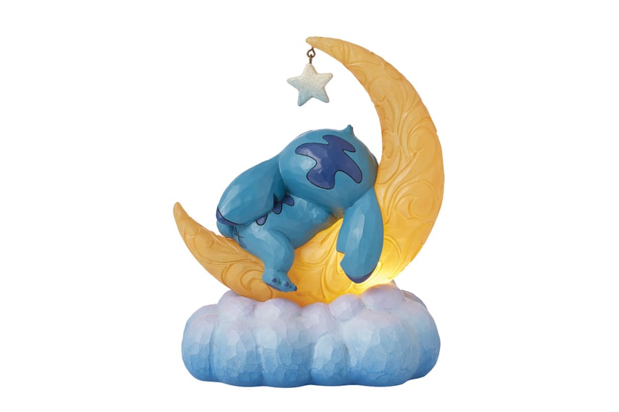 Disney Stitch Ve Scrump On Led Moon Lisanslı Figür Biblo