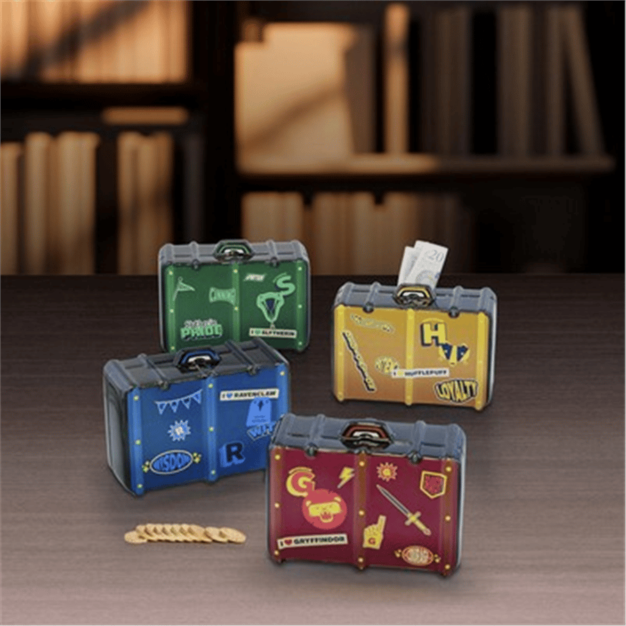 Harry Potter Hufflepuff Bavul Tasarımlı Kumbara Lisanslı Figür