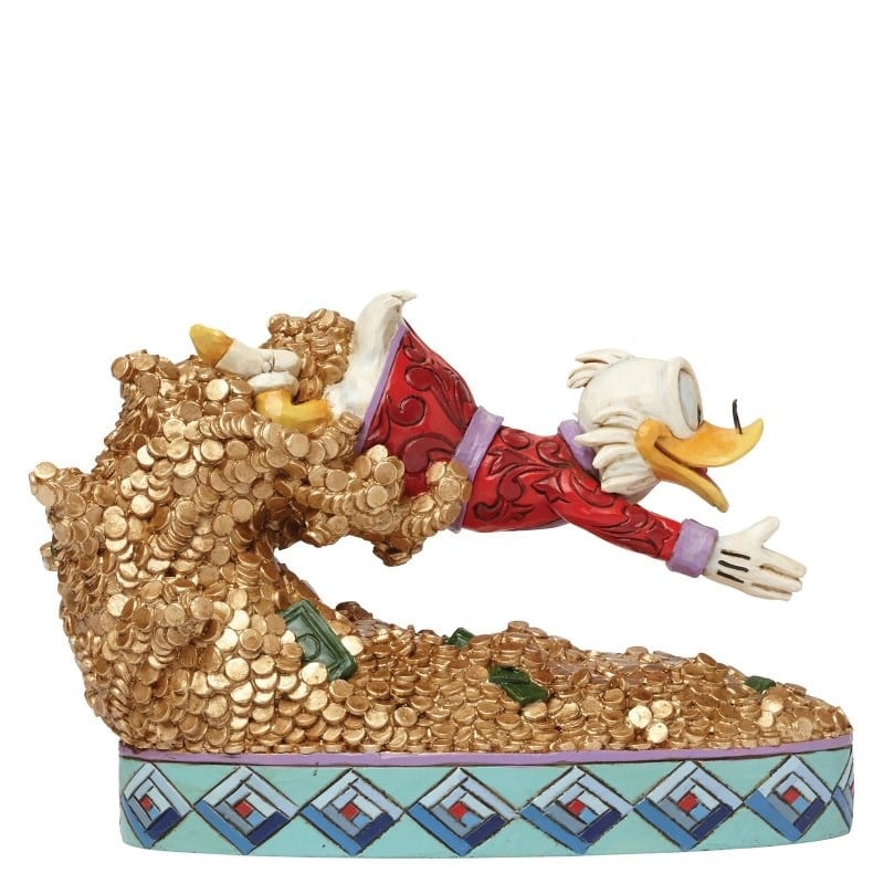 Hazine Dalışı Scrooge McDuck Varyemez Amca Figür Biblo Enesco Orijinal Lisanslı Koleksiyon Ürünü