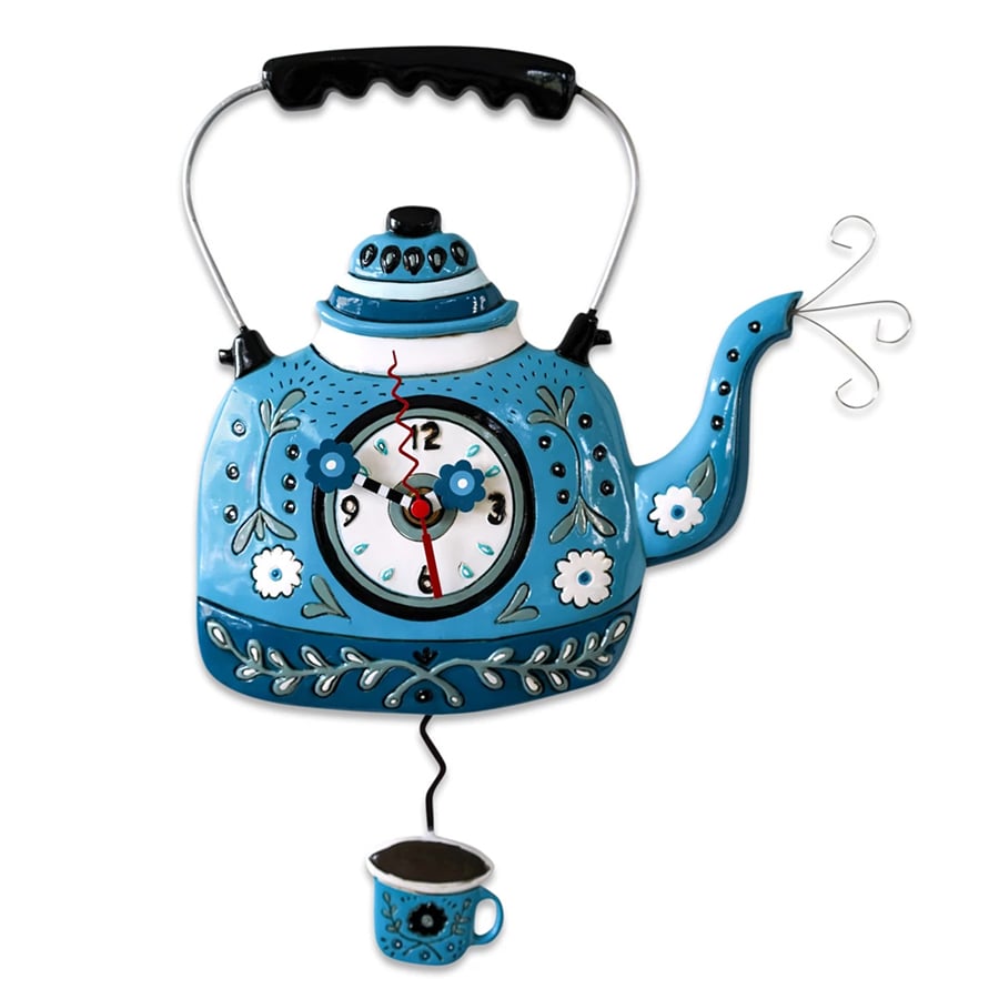 Kettle Blue Duvar Saati Enesco Orijinal Lisanslı Koleksiyon Ürünü