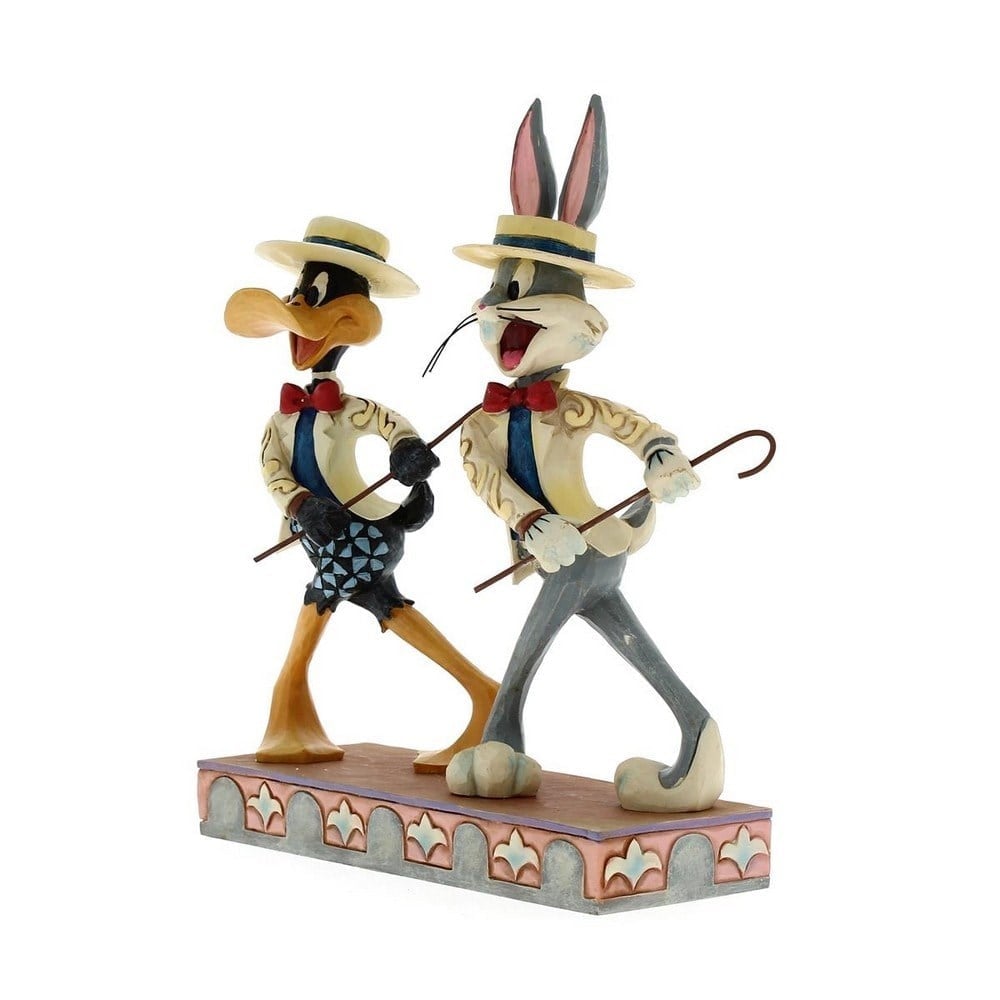 Looney Tunes On with the Show Bugs Bunny  Daffy Duck Dekoratif Figür Biblo