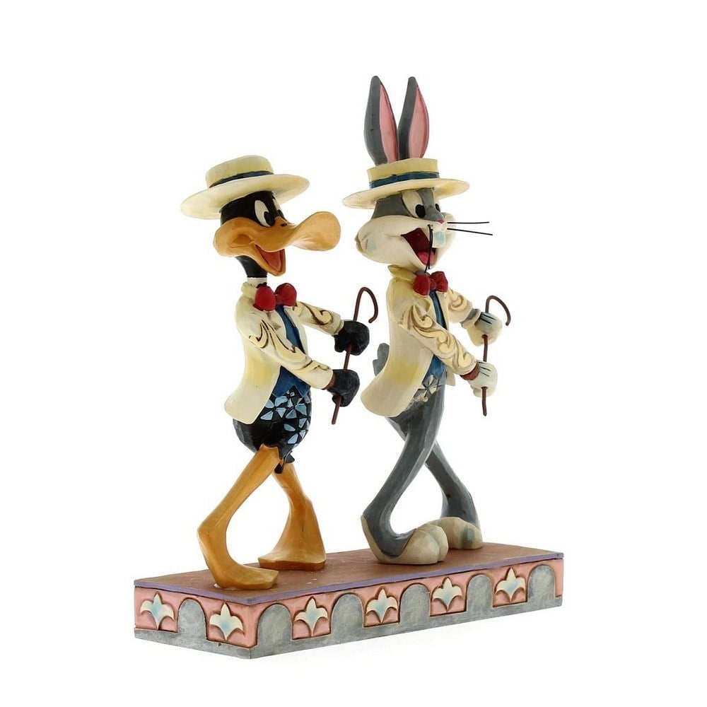 Looney Tunes On with the Show Bugs Bunny  Daffy Duck Dekoratif Figür Biblo