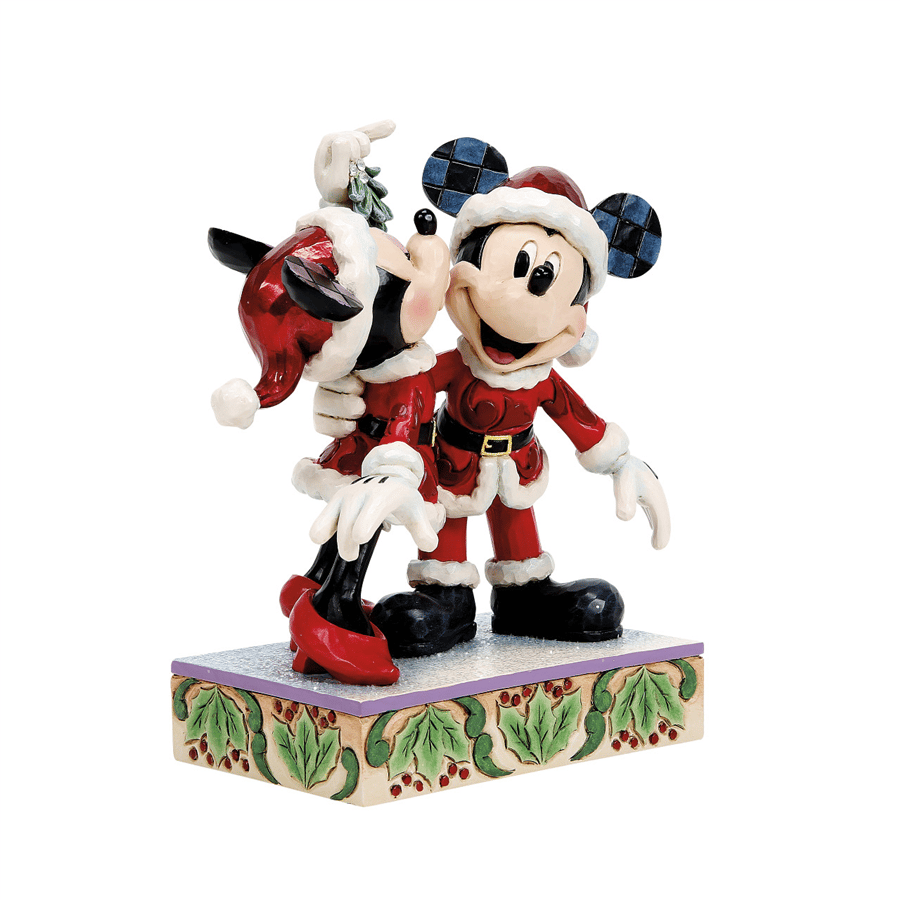 Mickey And Minnie Mistletoe Lisanslı Figür Biblo Enesco Orijinal Lisanslı Koleksiyon Ürünü