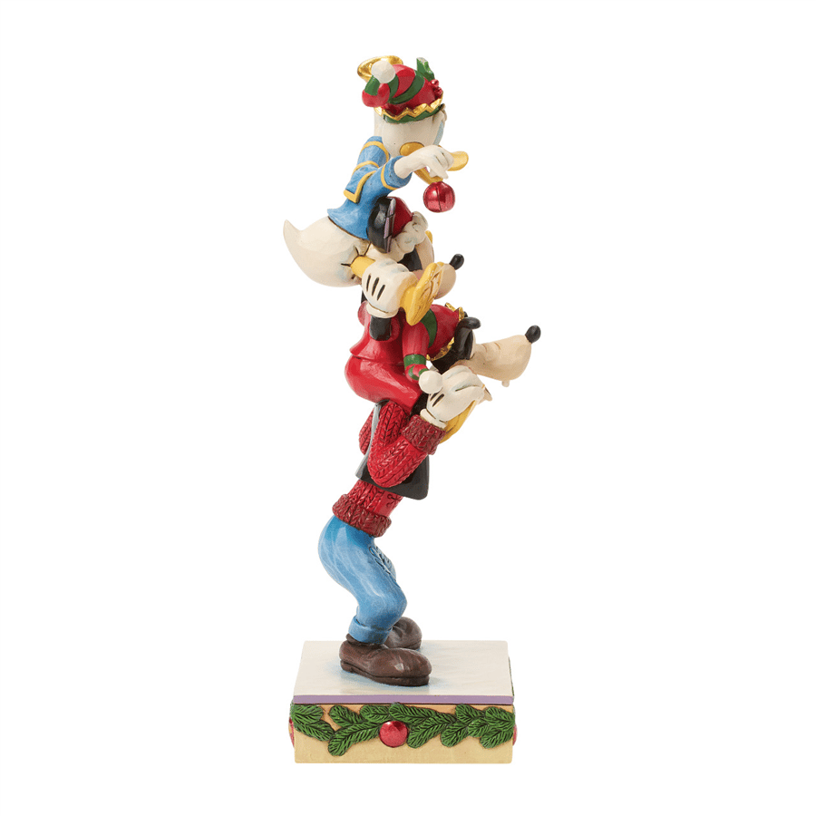 Mickey Donald & Goofy Stacked Lisanslı Figür Biblo Enesco Orijinal Lisanslı Koleksiyon Ürünü