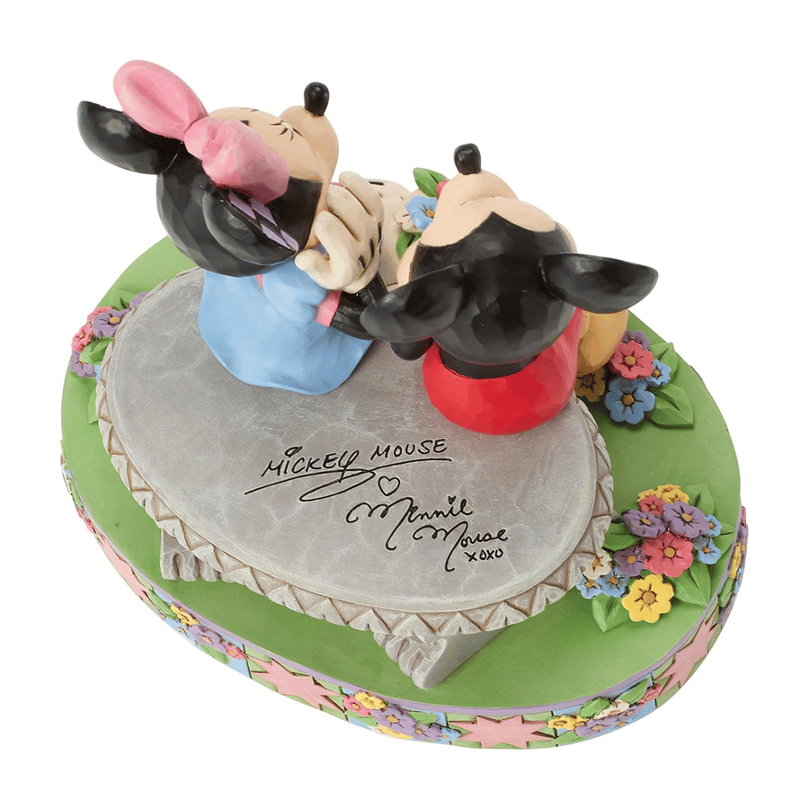 Mickey Minnie Spring Bench Lisanslı Figür Biblo Enesco Orijinal Lisanslı Koleksiyon Ürünü