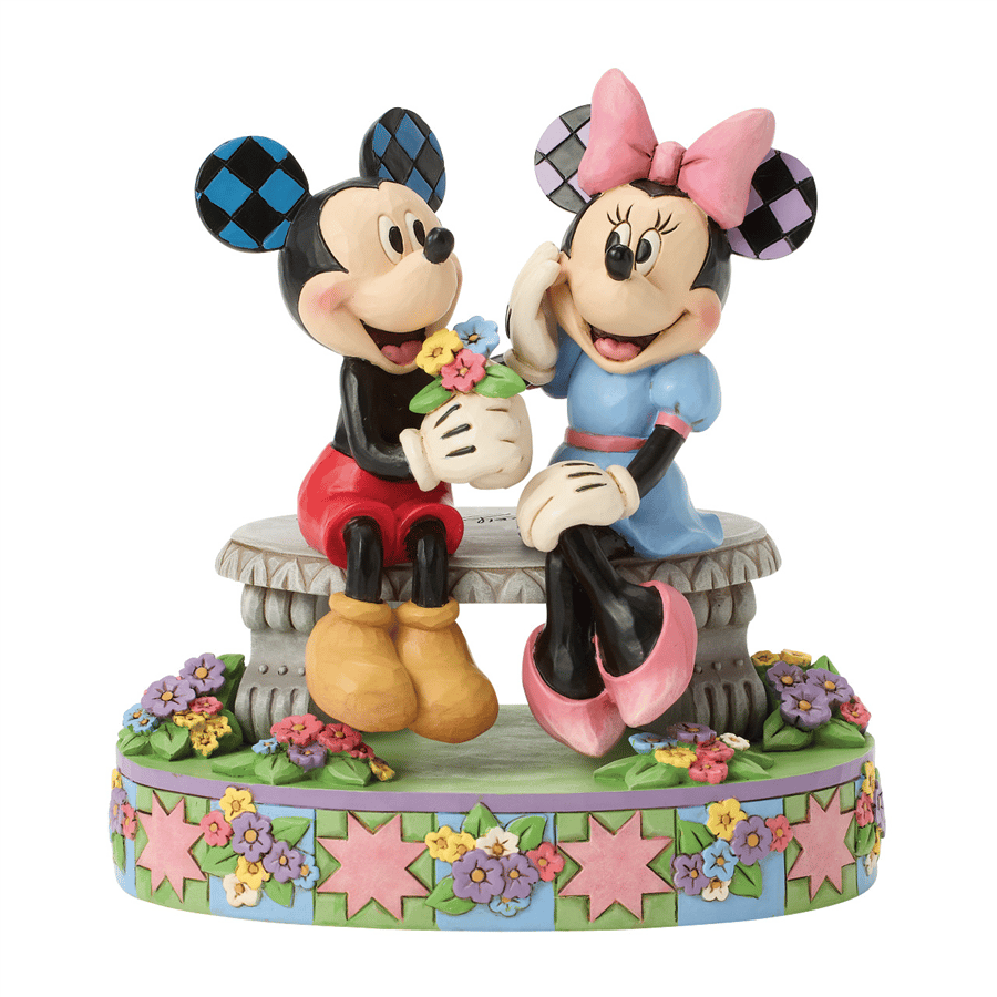 Mickey Minnie Spring Bench Lisanslı Figür Biblo Enesco Orijinal Lisanslı Koleksiyon Ürünü