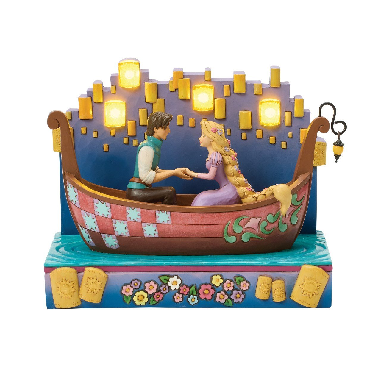 Rapunzel Tangled Karmaşık: Fenerli Sandal Sahneli Koleksiyon Figürü - A Dream Come True    Enesco Orijinal Lisanslı Koleksiyon Ürünü