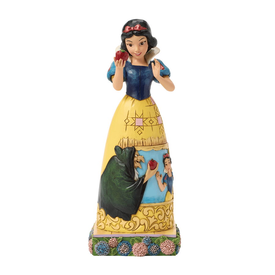 Snow White Apple W/Dress Scene Lisanslı Figür Biblo Enesco Orijinal Lisanslı Koleksiyon Ürünü