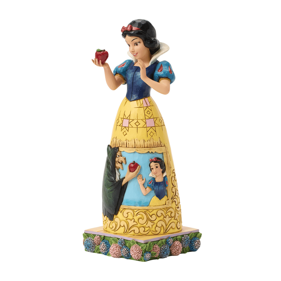 Snow White Apple W/Dress Scene Lisanslı Figür Biblo Enesco Orijinal Lisanslı Koleksiyon Ürünü